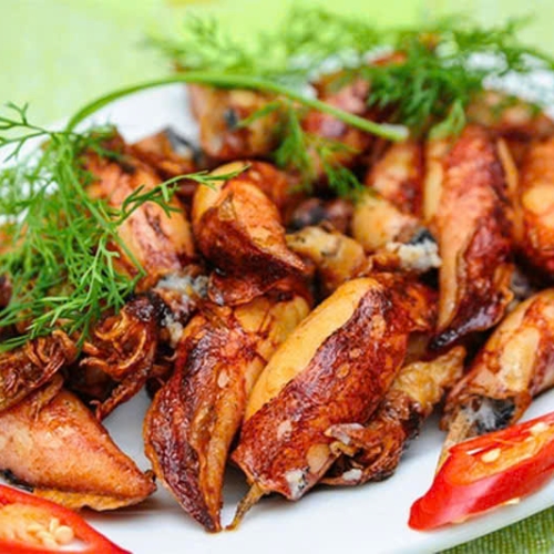 Mực trứng chiên nước mắm