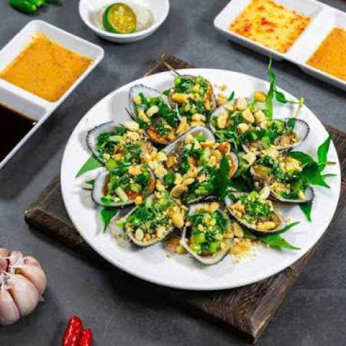 Sò Lông Nướng Mỡ Hành