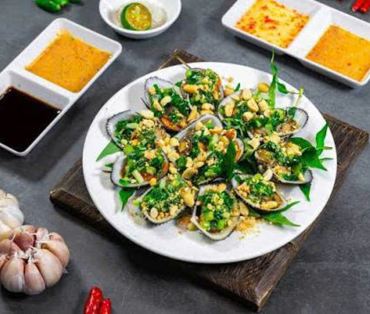 Sò Lông Nướng Mỡ Hành